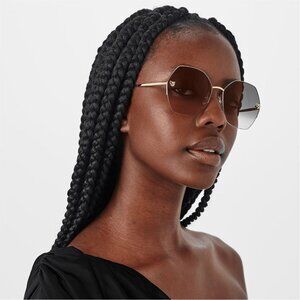 NEW CARTIER SUNGLASSES CT0332S 005 GOLD/BROWN WOMEN EYEWEAR CARTIER